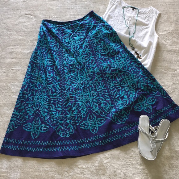 Soft Surroundings Dresses & Skirts - 🆕⬇️ $ Soft Surroundings Embroidered Skirt